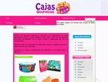 Tablet Screenshot of cajasdecorativascde.com